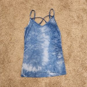 Rue21 XS blue tyedye tank top strappy